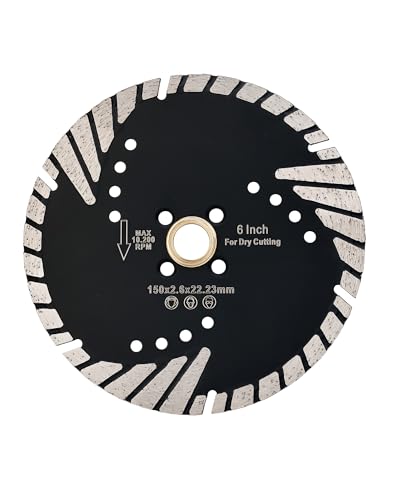 Solidure 150mm X 22.23mm Diamanttrennscheibe,Granite Turbo Diamant-Trennscheibe für Stein,Beton,Bordstein,Natur- und Kunststein Solidure 150mm X 22.23mm Diamanttrennscheibe,Granite Turbo Diamant-Trennscheibe für Stein,Beton,Bordstein,Natur- und Kunststein von solidure