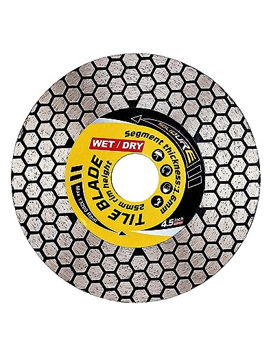 Solidure Diamant-Trennscheibe 115 mm x 1,6 mm x 22,23 mm, Doppelfunktions-Porzellanklinge zum Schneiden und Schleifen von Keramikfliesen, Porzellan, Granit, Marmor Solidure Diamant-Trennscheibe 115 mm x 1,6 mm x 22,23 mm, Doppelfunktions-Porzellanklinge zum Schneiden und Schleifen von Keramikfliesen, Porzellan, Granit, Marmor von solidure