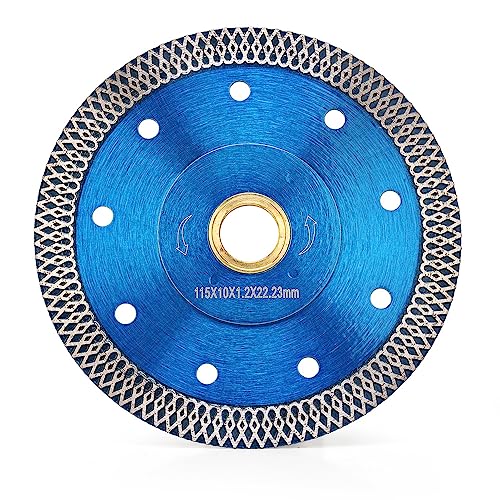 Solidure Extra Dünn Diamant Trennscheibe 115 mm x 22,23mm Turbo Diamant Sägeblatt für zum Schneiden Schleifen Granit Marmor Beton Fliesen Solidure Extra Dünn Diamant Trennscheibe 115 mm x 22,23mm Turbo Diamant Sägeblatt für zum Schneiden Schleifen Granit Marmor Beton Fliesen von solidure