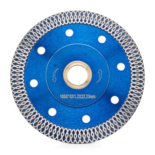Solidure Extra Dünn Diamanttrennscheibe 105mm x 22,23mm Fliesen Diamant Sägeblatt für zum Schneiden Schleifen Granit Marmor Beton Fliesen Solidure Extra Dünn Diamanttrennscheibe 105mm x 22,23mm Fliesen Diamant Sägeblatt für zum Schneiden Schleifen Granit Marmor Beton Fliesen von solidure