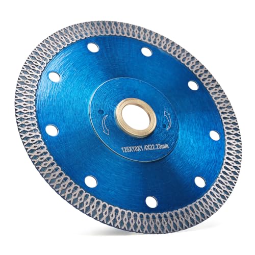 Solidure Extra Dünn Diamanttrennscheibe 125mm x 22,23mm Turbo Diamant Sägeblatt für zum Schneiden Schleifen Granit Marmor Beton Fliesen Solidure Extra Dünn Diamanttrennscheibe 125mm x 22,23mm Turbo Diamant Sägeblatt für zum Schneiden Schleifen Granit Marmor Beton Fliesen von solidure