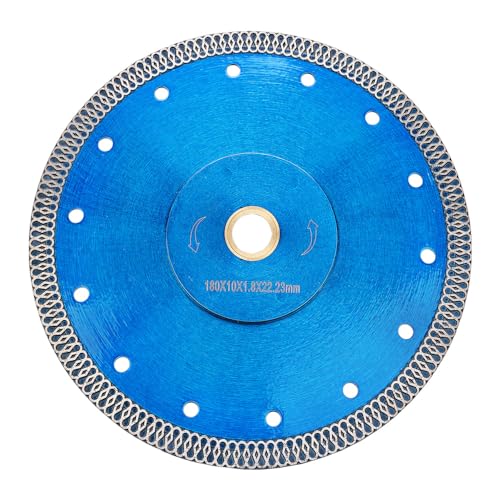 Solidure Extra Dünn Diamanttrennscheibe 180mm x 22,23mm Turbo Diamant Sägeblatt für zum Schneiden Schleifen Granit Marmor Beton Fliesen Solidure Extra Dünn Diamanttrennscheibe 180mm x 22,23mm Turbo Diamant Sägeblatt für zum Schneiden Schleifen Granit Marmor Beton Fliesen von solidure