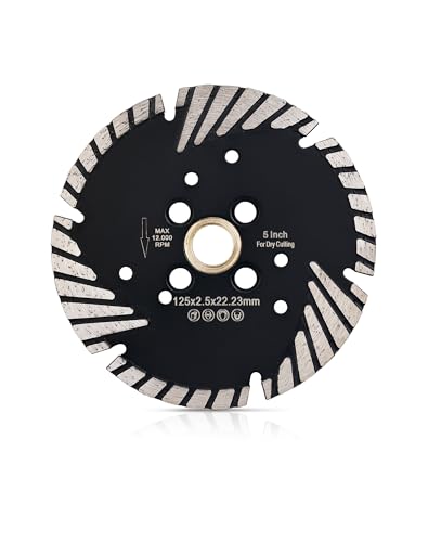 Solidure Turbo Diamant-Trennscheibe Beton 125mm x 22,23 mm,Universal Trennscheibe 125mm für zum Schneiden Schleifen Granit Marmor Beton Fliesen Solidure Turbo Diamant-Trennscheibe Beton 125mm x 22,23 mm,Universal Trennscheibe 125mm für zum Schneiden Schleifen Granit Marmor Beton Fliesen von solidure