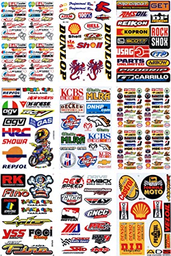 Set Konvolut 9 Bogen Bögen Sponsoren Sticker Aufkleber Folie 270 mm x 180 mm wetterfest für Auto Motorrad Modellbau Skateboard Set Konvolut 9 Bogen Bögen Sponsoren Sticker Aufkleber Folie 270 mm x 180 mm wetterfest für Auto Motorrad Modellbau Skateboard von soljo