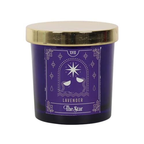The Star Tarot-Kerze, 8 cm x 7,8 cm, inspiriertes Tarotkarten-Design, schöner Lavendelduft, Paraffinwachs, ca. 25 Stunden Brenndauer, vielseitig einsetzbar, 1 Stück The Star Tarot-Kerze, 8 cm x 7,8 cm, inspiriertes Tarotkarten-Design, schöner Lavendelduft, Paraffinwachs, ca. 25 Stunden Brenndauer, vielseitig einsetzbar, 1 Stück von something different