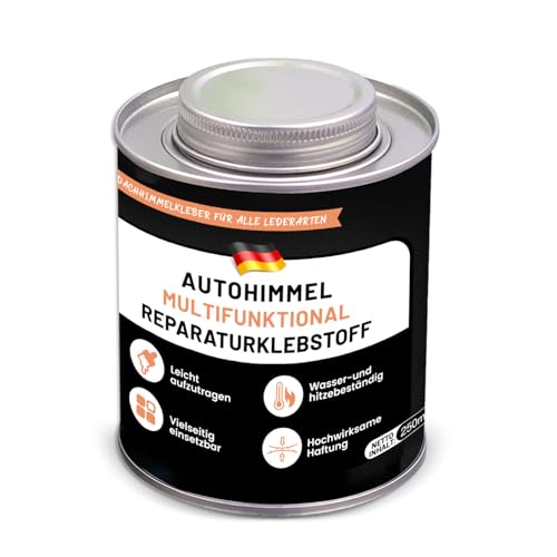 250 ml Headliner Repair Glue, Auto Dachhimmel Kleber mit Pinsel, Multifunktionaler Polsterstoff-Kleber, für alle Leder Polyester 250 ml Headliner Repair Glue, Auto Dachhimmel Kleber mit Pinsel, Multifunktionaler Polsterstoff-Kleber, für alle Leder Polyester von songyea