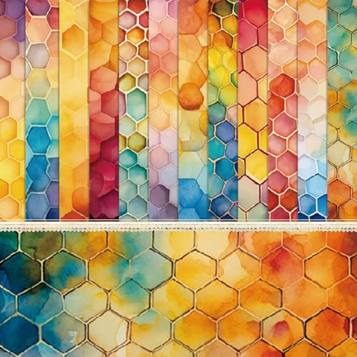 24 Blatt Bienenstock-Musterpapier, 15,2 x 15,2 cm, Scrapbooking-Zubehör, dekoratives Bastelpapier für selbstgemachte Kartenherstellung, Fotoalbum, Junk-Tagebuch, Dekor 24 Blatt Bienenstock-Musterpapier, 15,2 x 15,2 cm, Scrapbooking-Zubehör, dekoratives Bastelpapier für selbstgemachte Kartenherstellung, Fotoalbum, Junk-Tagebuch, Dekor von sorkwo