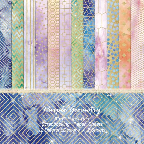 24 Blatt Musterpapier, 15,2 x 15,2 cm, Scrapbooking-Zubehör, dekoratives Bastelpapier für selbstgemachte Kartenherstellung, Fotoalbum, Junk-Tagebuch, Dekor 24 Blatt Musterpapier, 15,2 x 15,2 cm, Scrapbooking-Zubehör, dekoratives Bastelpapier für selbstgemachte Kartenherstellung, Fotoalbum, Junk-Tagebuch, Dekor von sorkwo