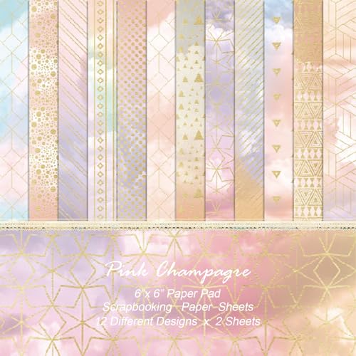 24 Blatt rosa Himmelsmusterpapier, 15,2 x 15,2 cm, Scrapbooking-Zubehör, dekoratives Bastelpapier für selbstgemachte Kartenherstellung, Fotoalbum, Junk-Tagebuch, Dekor 24 Blatt rosa Himmelsmusterpapier, 15,2 x 15,2 cm, Scrapbooking-Zubehör, dekoratives Bastelpapier für selbstgemachte Kartenherstellung, Fotoalbum, Junk-Tagebuch, Dekor von sorkwo