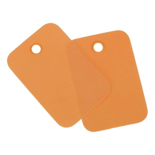 Soulnioi 100 Stück Blanko-Anhänger aus PVC, 2 x 3 cm, mit Ösenlöchern, wasserdichte Kunststoffetiketten für Einzelhandel, Pflanzen, Lagerung und Inventar, Orange Soulnioi 100 Stück Blanko-Anhänger aus PVC, 2 x 3 cm, mit Ösenlöchern, wasserdichte Kunststoffetiketten für Einzelhandel, Pflanzen, Lagerung und Inventar, Orange von soulnioi