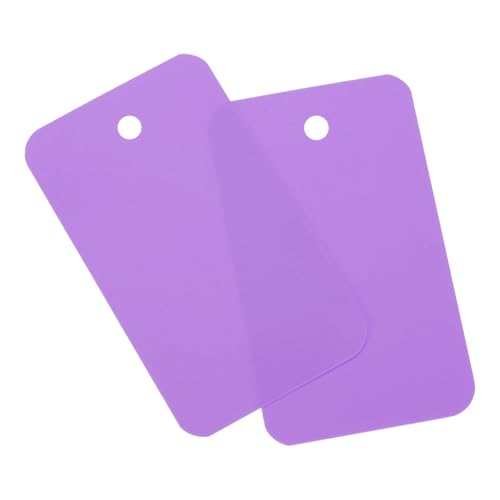 Soulnioi 100 Stück Blanko-Anhänger aus PVC, 3,5 x 6 cm, mit Ösenlöchern, wasserdichte Kunststoffetiketten für Einzelhandel, Pflanzen, Lagerung und Inventar, Lila Soulnioi 100 Stück Blanko-Anhänger aus PVC, 3,5 x 6 cm, mit Ösenlöchern, wasserdichte Kunststoffetiketten für Einzelhandel, Pflanzen, Lagerung und Inventar, Lila von soulnioi