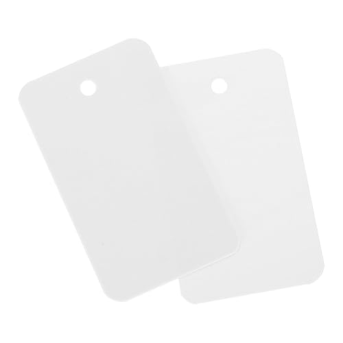 Soulnioi 100 Stück Blanko-Anhänger aus PVC, 3,5 x 6 cm, mit Ösenlöchern, wasserdichte Kunststoffetiketten für Einzelhandel, Pflanzen, Lagerung und Inventar, Weiß Soulnioi 100 Stück Blanko-Anhänger aus PVC, 3,5 x 6 cm, mit Ösenlöchern, wasserdichte Kunststoffetiketten für Einzelhandel, Pflanzen, Lagerung und Inventar, Weiß von soulnioi