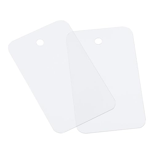 Soulnioi 100 Stück Blanko-Anhänger aus PVC, 3,5 x 6 cm, mit Ösenlöchern, wasserdichte Kunststoffetiketten für Einzelhandel, Pflanzen, Lagerung und Inventar, mattiert, transparent Soulnioi 100 Stück Blanko-Anhänger aus PVC, 3,5 x 6 cm, mit Ösenlöchern, wasserdichte Kunststoffetiketten für Einzelhandel, Pflanzen, Lagerung und Inventar, mattiert, transparent von soulnioi
