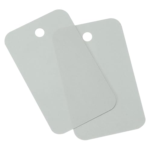 Soulnioi 100 Stück Blanko-Anhänger aus PVC, 3 x 5 cm, mit Ösenlöchern, wasserdichte Kunststoffetiketten für Einzelhandel, Pflanzen, Lagerung und Inventar, Grau Soulnioi 100 Stück Blanko-Anhänger aus PVC, 3 x 5 cm, mit Ösenlöchern, wasserdichte Kunststoffetiketten für Einzelhandel, Pflanzen, Lagerung und Inventar, Grau von soulnioi
