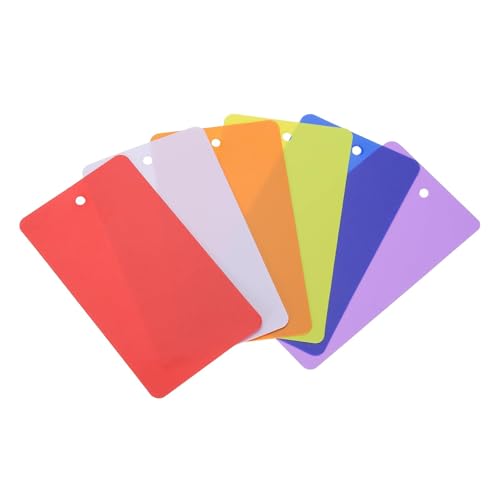 Soulnioi 150 Stück Blanko-Anhänger aus PVC, 3,5 x 6 cm, mit Ösenlöchern, wasserdichte Kunststoffetiketten für Einzelhandel, Pflanzen, Lagerung und Inventar – (lila + blau + gelb + orange + rot + weiß) Soulnioi 150 Stück Blanko-Anhänger aus PVC, 3,5 x 6 cm, mit Ösenlöchern, wasserdichte Kunststoffetiketten für Einzelhandel, Pflanzen, Lagerung und Inventar – (lila + blau + gelb + orange + rot + weiß) von soulnioi
