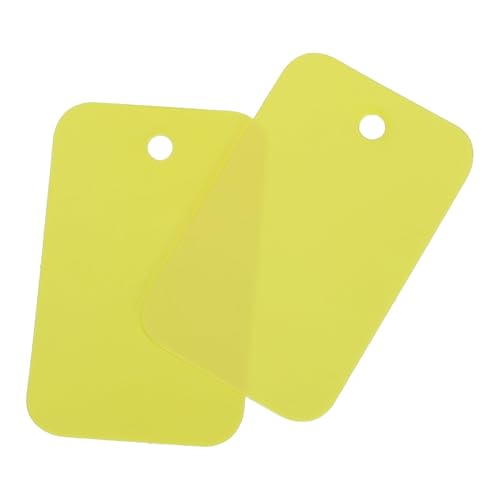Soulnioi 200 Stück Blanko-Anhänger aus PVC, 2,5 x 4 cm, mit Ösenlöchern, wasserdichte Kunststoffetiketten für Einzelhandel, Pflanzen, Lagerung und Inventar, Gelb Soulnioi 200 Stück Blanko-Anhänger aus PVC, 2,5 x 4 cm, mit Ösenlöchern, wasserdichte Kunststoffetiketten für Einzelhandel, Pflanzen, Lagerung und Inventar, Gelb von soulnioi