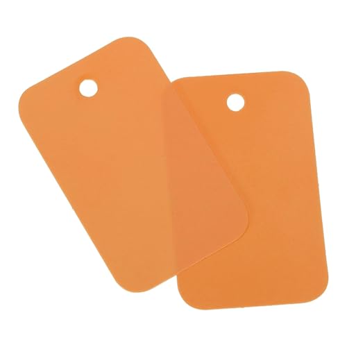 Soulnioi 200 Stück Blanko-Anhänger aus PVC, 2,5 x 4 cm, mit Ösenlöchern, wasserdichte Kunststoffetiketten für Einzelhandel, Pflanzen, Lagerung und Inventar, Orange Soulnioi 200 Stück Blanko-Anhänger aus PVC, 2,5 x 4 cm, mit Ösenlöchern, wasserdichte Kunststoffetiketten für Einzelhandel, Pflanzen, Lagerung und Inventar, Orange von soulnioi