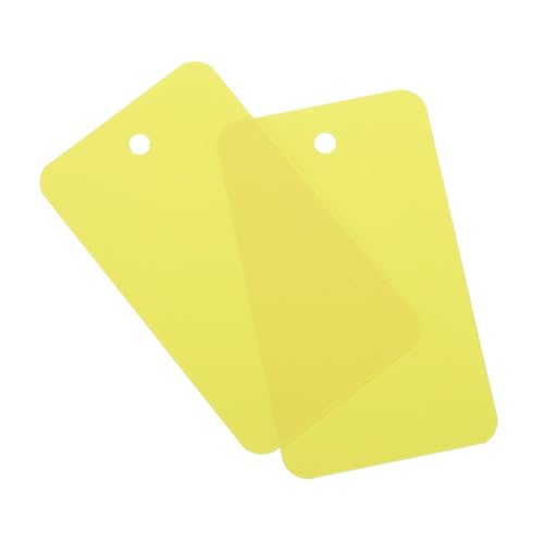Soulnioi 200 Stück Blanko-Anhänger aus PVC, 4 x 7 cm, mit Ösenlöchern, wasserdichte Kunststoffetiketten für Einzelhandel, Pflanzen, Lagerung und Inventar, Gelb Soulnioi 200 Stück Blanko-Anhänger aus PVC, 4 x 7 cm, mit Ösenlöchern, wasserdichte Kunststoffetiketten für Einzelhandel, Pflanzen, Lagerung und Inventar, Gelb von soulnioi