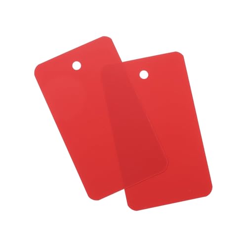 Soulnioi 200 Stück Blanko-Anhänger aus PVC, 4 x 7 cm, mit Ösenlöchern, wasserdichte Kunststoffetiketten für Einzelhandel, Pflanzen, Lagerung und Inventar, Rot Soulnioi 200 Stück Blanko-Anhänger aus PVC, 4 x 7 cm, mit Ösenlöchern, wasserdichte Kunststoffetiketten für Einzelhandel, Pflanzen, Lagerung und Inventar, Rot von soulnioi