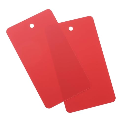 Soulnioi 200 Stück Blanko-Anhänger aus PVC, 5 x 9 cm, mit Ösenlöchern, wasserdichte Kunststoffetiketten für Einzelhandel, Pflanzen, Lagerung und Inventar, Rot Soulnioi 200 Stück Blanko-Anhänger aus PVC, 5 x 9 cm, mit Ösenlöchern, wasserdichte Kunststoffetiketten für Einzelhandel, Pflanzen, Lagerung und Inventar, Rot von soulnioi