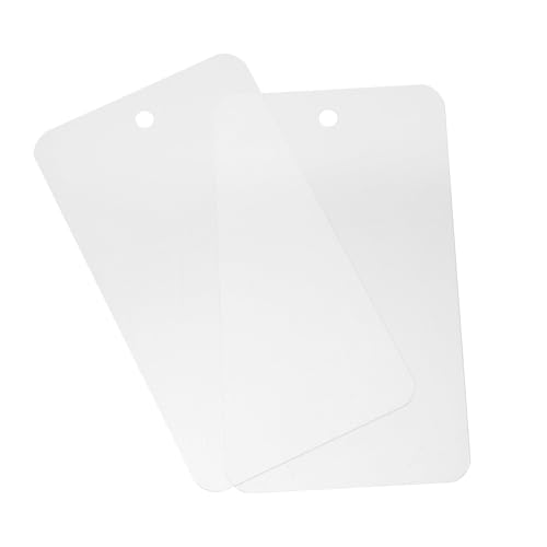 Soulnioi 200 Stück Blanko-Anhänger aus PVC, 5 x 9 cm, mit Ösenlöchern, wasserdichte Kunststoffetiketten für Einzelhandel, Pflanzen, Lagerung und Inventar, mattiert, transparent Soulnioi 200 Stück Blanko-Anhänger aus PVC, 5 x 9 cm, mit Ösenlöchern, wasserdichte Kunststoffetiketten für Einzelhandel, Pflanzen, Lagerung und Inventar, mattiert, transparent von soulnioi