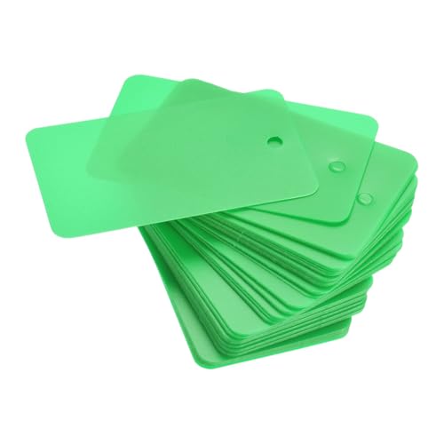Soulnioi 50 Stück Blanko-Anhänger aus PVC, 3 x 5 cm, mit Ösenlöchern, wasserdichte Kunststoffetiketten für Einzelhandel, Pflanzen, Lagerung und Inventar, Grün Soulnioi 50 Stück Blanko-Anhänger aus PVC, 3 x 5 cm, mit Ösenlöchern, wasserdichte Kunststoffetiketten für Einzelhandel, Pflanzen, Lagerung und Inventar, Grün von soulnioi
