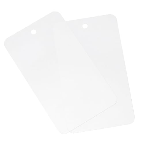 Soulnioi 50 Stück Blanko-Anhänger aus PVC, 5 x 9 cm, mit Ösenlöchern, wasserdichte Kunststoffetiketten für Einzelhandel, Pflanzen, Lagerung und Inventar, mattiert, transparent Soulnioi 50 Stück Blanko-Anhänger aus PVC, 5 x 9 cm, mit Ösenlöchern, wasserdichte Kunststoffetiketten für Einzelhandel, Pflanzen, Lagerung und Inventar, mattiert, transparent von soulnioi