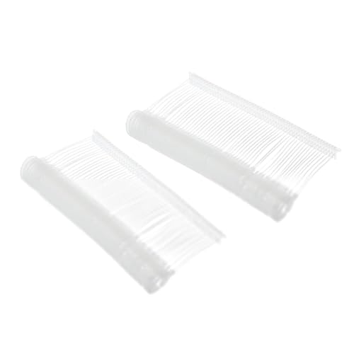 Soulnioi 500 Stück, 45 mm, transparent, runde Haken, Standard-Kleidung, Etikettier-Verschlüsse, Kunststoff, für Etiketten, Etiketten, Widerhaken von soulnioi