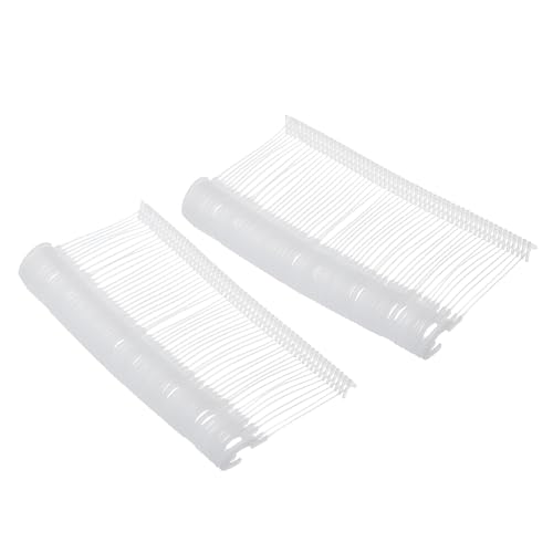 Soulnioi 500 Stück 35 mm klar – J-Haken, Standard-Kleidung, Etikettier-Verschlüsse, Kunststoff, für Etiketten, Etiketten, Widerhaken von soulnioi