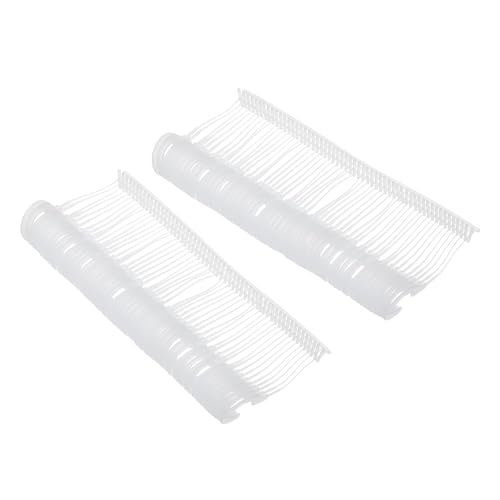 Soulnioi 500 Stück 45 mm klar – J-Haken, Standard-Kleidung, Etikettier-Verschlüsse, Kunststoff, für Etiketten, Etiketten, Widerhaken von soulnioi
