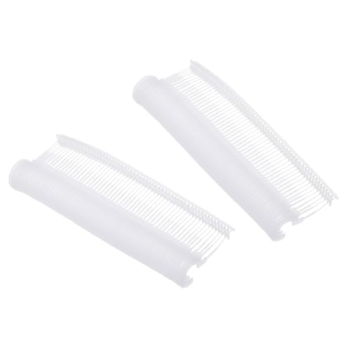 Soulnioi 500 Stück 45 mm weiß – J-Haken, Standard-Kleidungsbeschläge, Kunststoff, für Etiketten, Etiketten, Widerhaken von soulnioi
