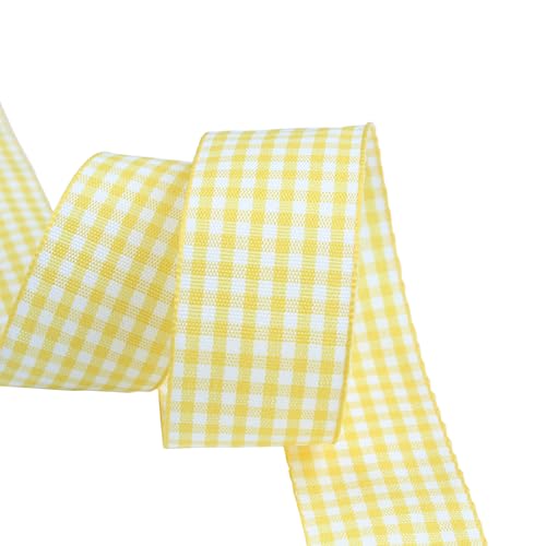 Soulnioi Doppelseitiges kariertes Band, 6 mm x 45 m, Gingham-Muster, Geschenkverpackungsband für Bastelarbeiten, Hochzeit, Party, Floristen, Geburtstagsdekoration (005) von soulnioi