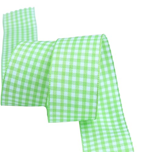 Soulnioi Doppelseitiges kariertes Band, 6 mm x 45 m, Gingham-Muster, Geschenkverpackungsband für Bastelarbeiten, Hochzeit, Party, Floristen, Geburtstagsdekoration (006) von soulnioi