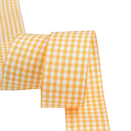 Soulnioi Doppelseitiges kariertes Band, 6 mm x 45 m, Gingham-Muster, Geschenkverpackungsband für Bastelarbeiten, Hochzeit, Party, Floristen, Geburtstagsdekoration (022) von soulnioi