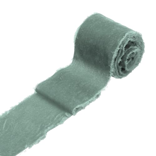 sourcing map 1 Rolle Samtband, 7,6 cm x 2,7 m, handgefertigt, Seidenfransen, ausgefranster Rand, für Blumenstrauß, Verpackung, Hochzeitsdekoration, Brautschmuck, Basteln, Hellblau sourcing map 1 Rolle Samtband, 7,6 cm x 2,7 m, handgefertigt, Seidenfransen, ausgefranster Rand, für Blumenstrauß, Verpackung, Hochzeitsdekoration, Brautschmuck, Basteln, Hellblau von sourcing map