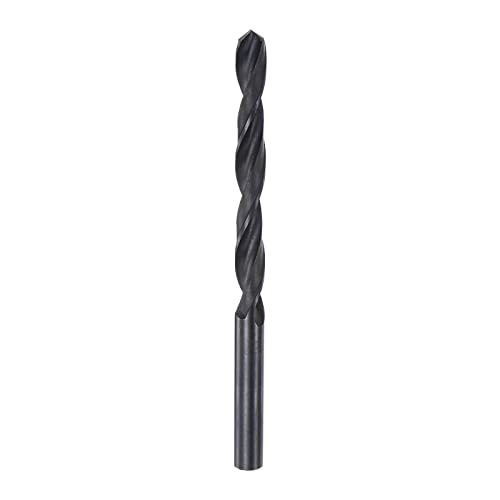 sourcing map 1 Stk 6542 Schnellstahl Spiralbohrer Metallbohrer Vollboden Schwarz Oxidbohrer 7.4mm 108mm von sourcing map