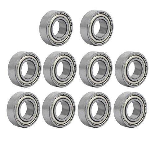 sourcing map 10 STK Kugellager Doppelte Abschirmung Radial Tiefe Rillen MR126ZZ 6mmx12mmx4mm de von uxcell