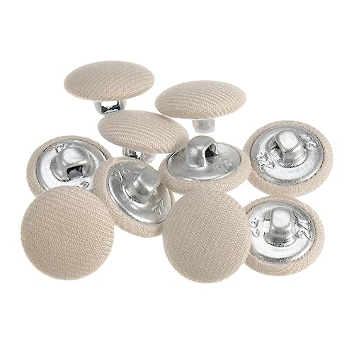 sourcing map 10 Stück 15 mm Knöpfe Beige mit Stoffüberzug, Vintage Stoffknöpfe Bezogen Nähknöpfe Runde Retro Bastelknöpfe Metallschaft für Mantel Strickjacke Anzüge Kleider Blusen sourcing map 10 Stück 15 mm Knöpfe Beige mit Stoffüberzug, Vintage Stoffknöpfe Bezogen Nähknöpfe Runde Retro Bastelknöpfe Metallschaft für Mantel Strickjacke Anzüge Kleider Blusen von sourcing map