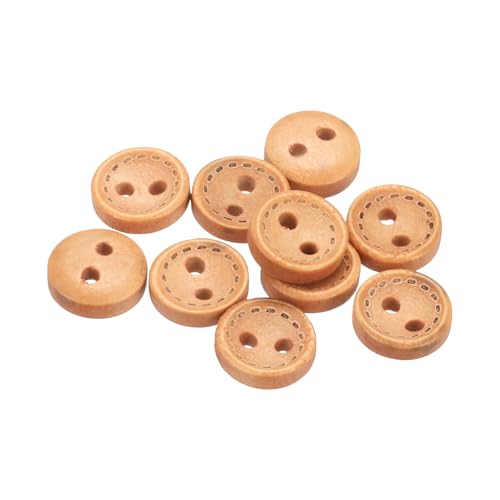 sourcing map 10 Stück 16L Holzknöpfe zum Nähen, 10 mm, 2 Löcher, rund, zum Nähen, Kleidung, Kissen, Basteln, Dekoration, Beige sourcing map 10 Stück 16L Holzknöpfe zum Nähen, 10 mm, 2 Löcher, rund, zum Nähen, Kleidung, Kissen, Basteln, Dekoration, Beige von sourcing map