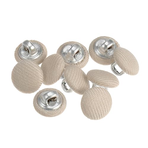 sourcing map 10 Stück 16L Stoffknöpfe mit Stoffbezug, 10 mm, runder Metallschaft, Nähknöpfe für Anzüge, Kleid, Blusen, Beige sourcing map 10 Stück 16L Stoffknöpfe mit Stoffbezug, 10 mm, runder Metallschaft, Nähknöpfe für Anzüge, Kleid, Blusen, Beige von sourcing map