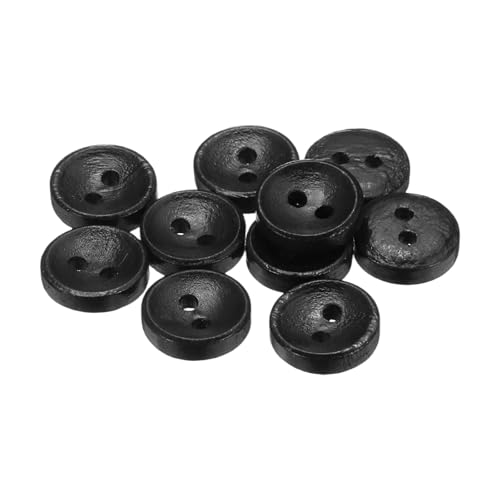 sourcing map 10 Stück 18 l Holzknöpfe zum Nähen, 11,5 mm, 2 Löcher, rund, für Kleidung, DIY, Basteln, Dekoration, Schwarz sourcing map 10 Stück 18 l Holzknöpfe zum Nähen, 11,5 mm, 2 Löcher, rund, für Kleidung, DIY, Basteln, Dekoration, Schwarz von sourcing map