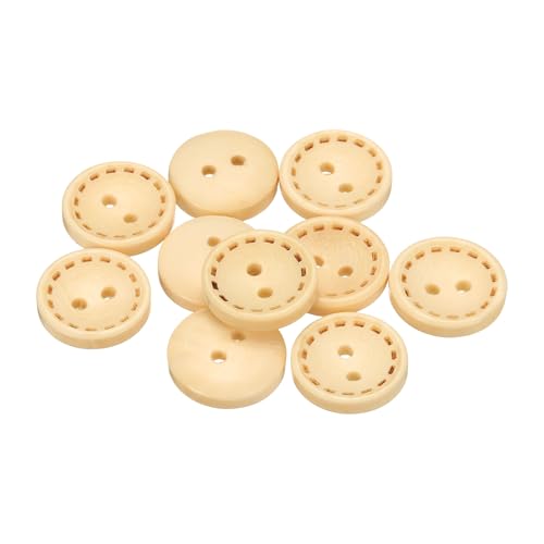 sourcing map 10 Stück 24 l Holzknöpfe zum Nähen, 15 mm, 2 Löcher, rund, zum Nähen, Kleidung, Kissen, Basteln, Dekoration, Naturholz sourcing map 10 Stück 24 l Holzknöpfe zum Nähen, 15 mm, 2 Löcher, rund, zum Nähen, Kleidung, Kissen, Basteln, Dekoration, Naturholz von sourcing map