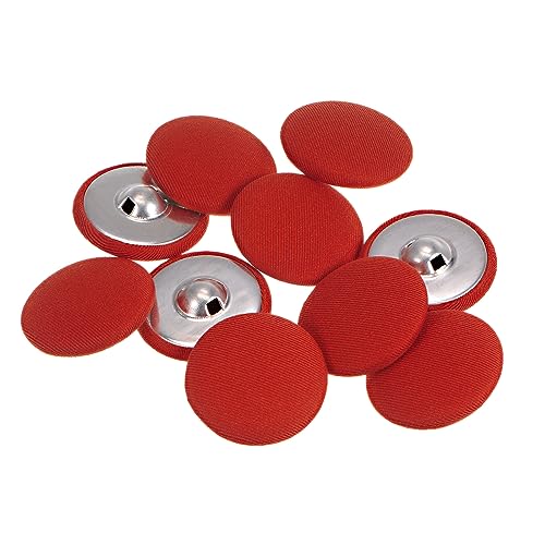 sourcing map 10 Stück 30mm Knöpfe Rot mit Stoffüberzug, Vintage Stoffknöpfe Bezogen Nähknöpfe Runde Retro Bastelknöpfe Metallschaft für Mantel Strickjacke Anzüge Kleider Blusen sourcing map 10 Stück 30mm Knöpfe Rot mit Stoffüberzug, Vintage Stoffknöpfe Bezogen Nähknöpfe Runde Retro Bastelknöpfe Metallschaft für Mantel Strickjacke Anzüge Kleider Blusen von sourcing map