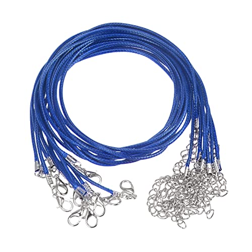 sourcing map 10 Stück Gewachste Halsketten Schnur 16 Zoll 1.5mm Durchm. Halsketten Kordel mit Verschluss für Anhänger Armbänder Halsketten Schmuck Perlenzubehör Blau sourcing map 10 Stück Gewachste Halsketten Schnur 16 Zoll 1.5mm Durchm. Halsketten Kordel mit Verschluss für Anhänger Armbänder Halsketten Schmuck Perlenzubehör Blau von sourcing map