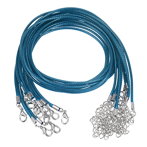 sourcing map 10 Stück Gewachste Baumwolle Halskettenschnur 16 Zoll 2mm Durchm. Kordel mit Verschluss für Anhänger Armbänder Schmuck Perlenzubehör Himmel Blau sourcing map 10 Stück Gewachste Baumwolle Halskettenschnur 16 Zoll 2mm Durchm. Kordel mit Verschluss für Anhänger Armbänder Schmuck Perlenzubehör Himmel Blau von sourcing map