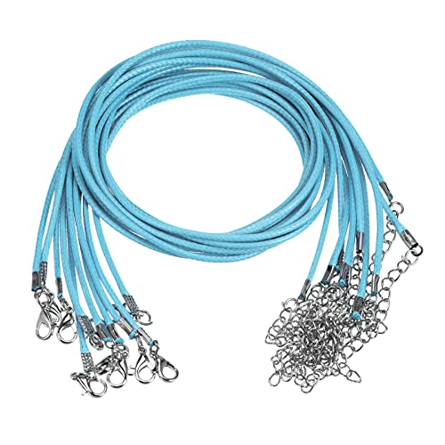 sourcing map 10 Stück Gewachste Halsketten Schnur 16 Zoll 2mm Durchm. Halsketten Kordel mit Verschluss für Anhänger Armbänder Halsketten Schmuck Perlenzubehör Seeblau sourcing map 10 Stück Gewachste Halsketten Schnur 16 Zoll 2mm Durchm. Halsketten Kordel mit Verschluss für Anhänger Armbänder Halsketten Schmuck Perlenzubehör Seeblau von sourcing map