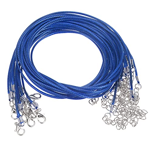 sourcing map 10 Stück Gewachste Halsketten Schnur 23 Zoll 1.5mm Durchm. Halsketten Kordel mit Verschluss für Anhänger Armbänder Halsketten Schmuck Perlenzubehör Blau sourcing map 10 Stück Gewachste Halsketten Schnur 23 Zoll 1.5mm Durchm. Halsketten Kordel mit Verschluss für Anhänger Armbänder Halsketten Schmuck Perlenzubehör Blau von sourcing map