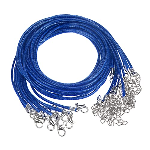 sourcing map 10 Stück Gewachste Halsketten Schnur 23 Zoll 2mm Durchm. Halsketten Kordel mit Verschluss für Anhänger Armbänder Halsketten Schmuck Perlenzubehör Blau sourcing map 10 Stück Gewachste Halsketten Schnur 23 Zoll 2mm Durchm. Halsketten Kordel mit Verschluss für Anhänger Armbänder Halsketten Schmuck Perlenzubehör Blau von sourcing map