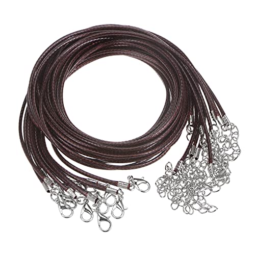 sourcing map 10 Stück Gewachste Halsketten Schnur 23 Zoll 2mm Durchm. Halsketten Kordel mit Verschluss für Anhänger Armbänder Halsketten Schmuck Perlenzubehör Dunkel Braun sourcing map 10 Stück Gewachste Halsketten Schnur 23 Zoll 2mm Durchm. Halsketten Kordel mit Verschluss für Anhänger Armbänder Halsketten Schmuck Perlenzubehör Dunkel Braun von sourcing map