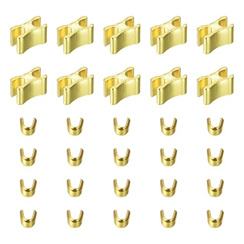 sourcing map 10 Stück Messing Reißverschluss Reparatur Set Schieber Halter obere Anschläge & untere Anschläge für Gepäck Leinwand geschlossene Reißverschlüsse Ersatz #5 hellgolden sourcing map 10 Stück Messing Reißverschluss Reparatur Set Schieber Halter obere Anschläge & untere Anschläge für Gepäck Leinwand geschlossene Reißverschlüsse Ersatz #5 hellgolden von sourcing map